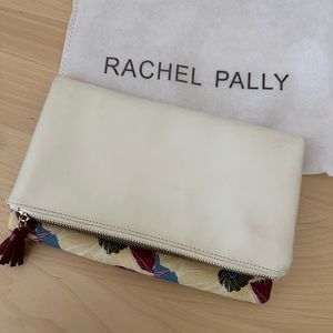 Rachel Pally Leather-Trimmed Reversible Floral Clutch - lightly used